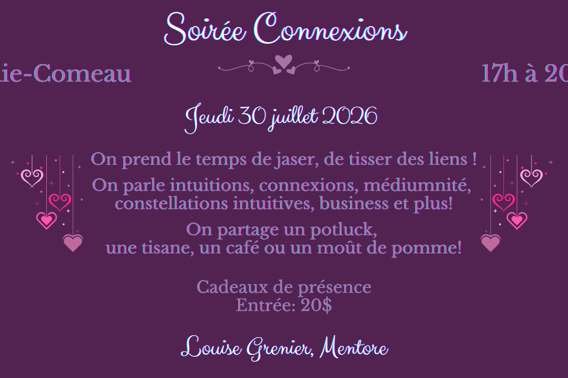 Affiche 5 à 8 Connexions Baie-Comeau