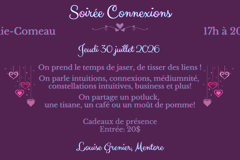 Affiche 5 à 8 Connexions Baie-Comeau