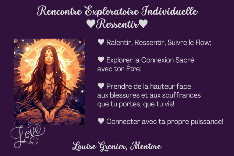 Affiche Rencontre Exploratoire Individuelle Ressentir